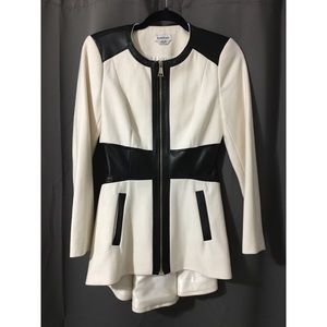 BEBE Black and White Coat
